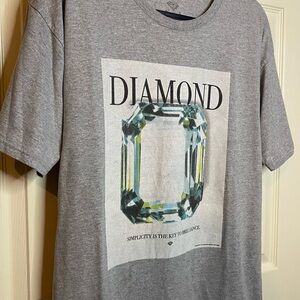 Diamond Supply Co Simplicity is the Key to Brilliance Gray Lg *ReStitched*